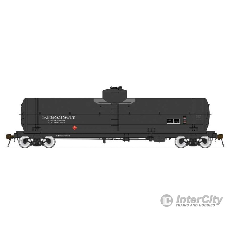 American Limited Models HO 1860 GATC Welded Tank Car - Ready to Run -- Spokane, Portland & Seattle 38617 (Late Scheme 2, black)