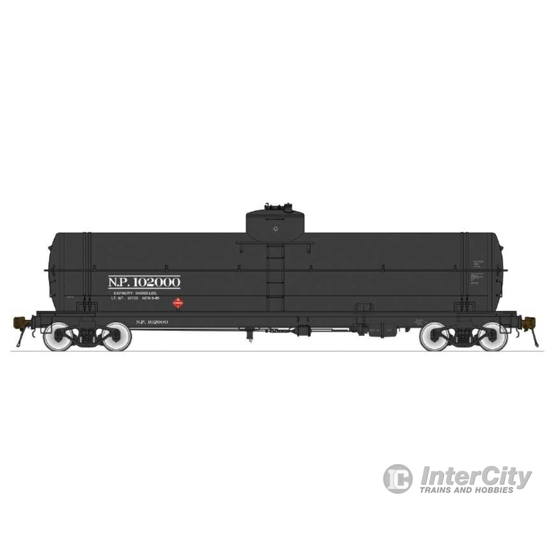 American Limited Models HO 1861 GATC Welded Tank Car - Ready to Run -- Northern Pacific 102000 (As-Delivered, black)