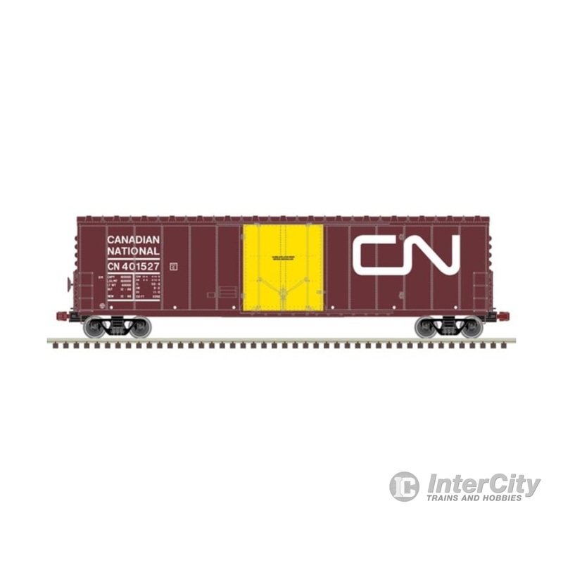 Atlas 20006518 NSC 50' Newsprint Plug-Door Boxcar - Canadian National 401666