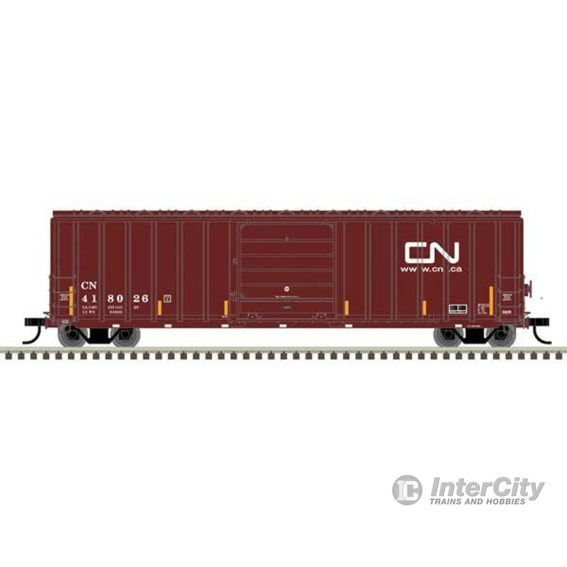 Atlas 20006987 Berwick 50' Boxcar - Ready to Run - Master(R) -- Canadian National #418026 (Boxcar Red, white)