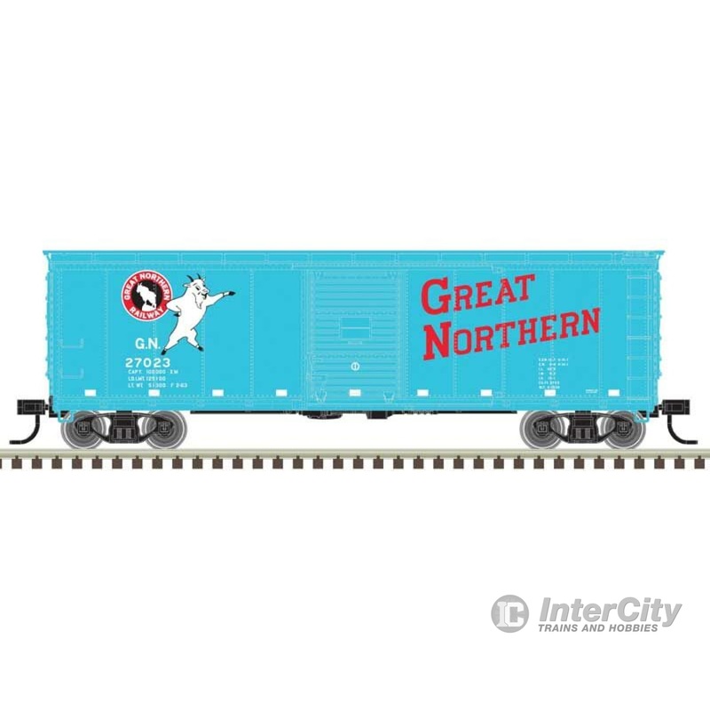 Atlas 50006403 USRA Steel Rebuilt 40' Boxcar - Ready to Run - Master(R) -- Great Northern #27286 (Glacier Green, red, white, Standing Rocky)