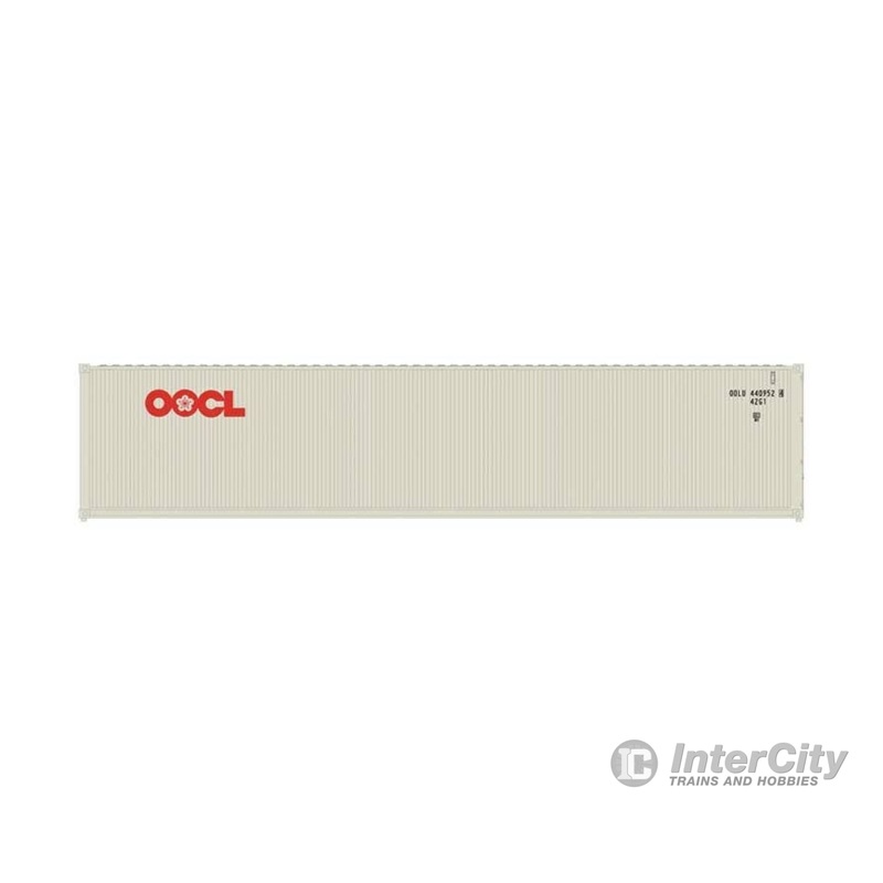 Atlas N 50006827 40' Standard-Height Container 3-Pack - Assembled - Master(R) - Orient Overseas Container Line Set #2 (gray, red)
