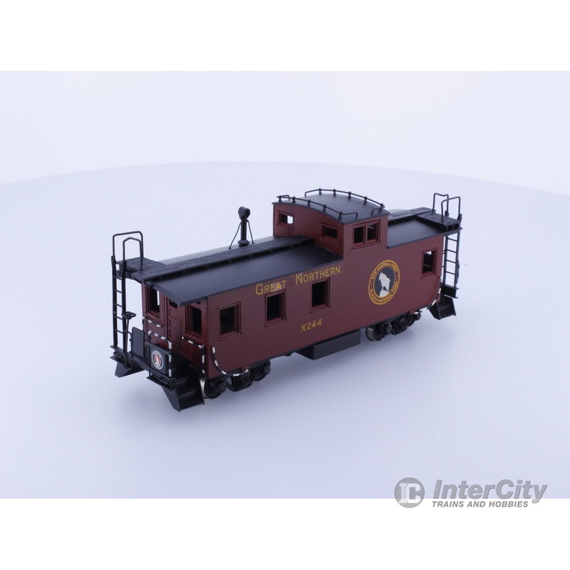 Overland GN30WOOD HO Brass Painted 30' Wood Sided Caboose Great Northern (GN) X244