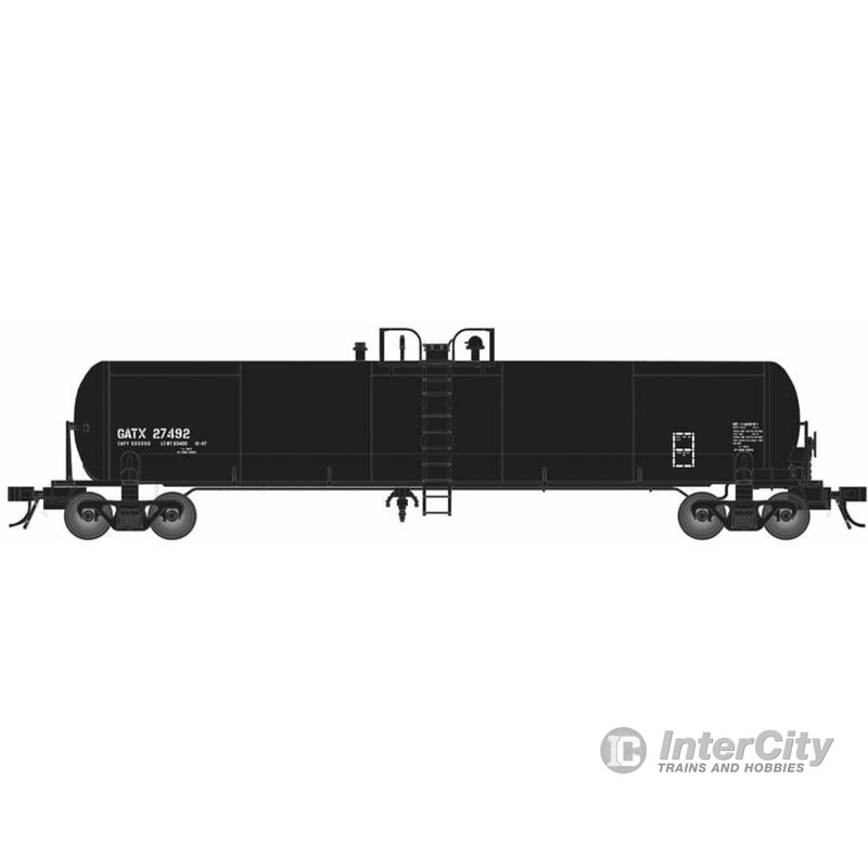 Atlas HO 20003518 GATX 20,700-Gallon Tank Car - Ready to Run - Master(R) -- GATX #24797 (WX Repaint, black)