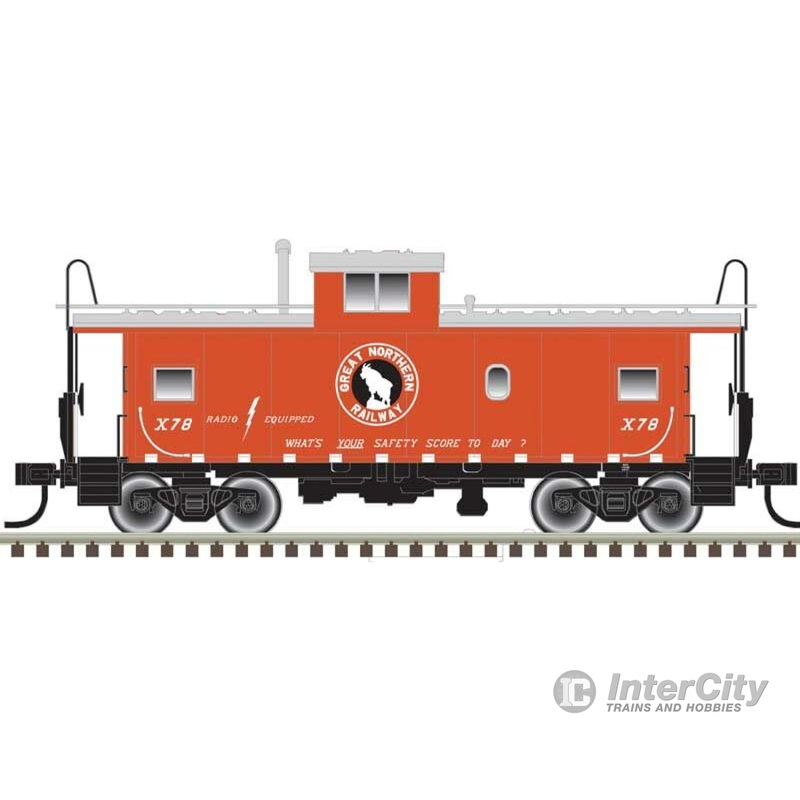 Atlas HO 20006227 Standard-Cupola Caboose - Ready to Run - Master(R) -- Great Northern X78 (red, white)