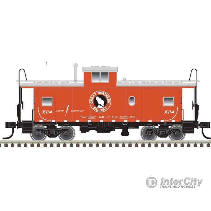 Atlas HO 20006228 Standard-Cupola Caboose - Ready to Run - Master(R) -- Great Northern X84 (red, white)