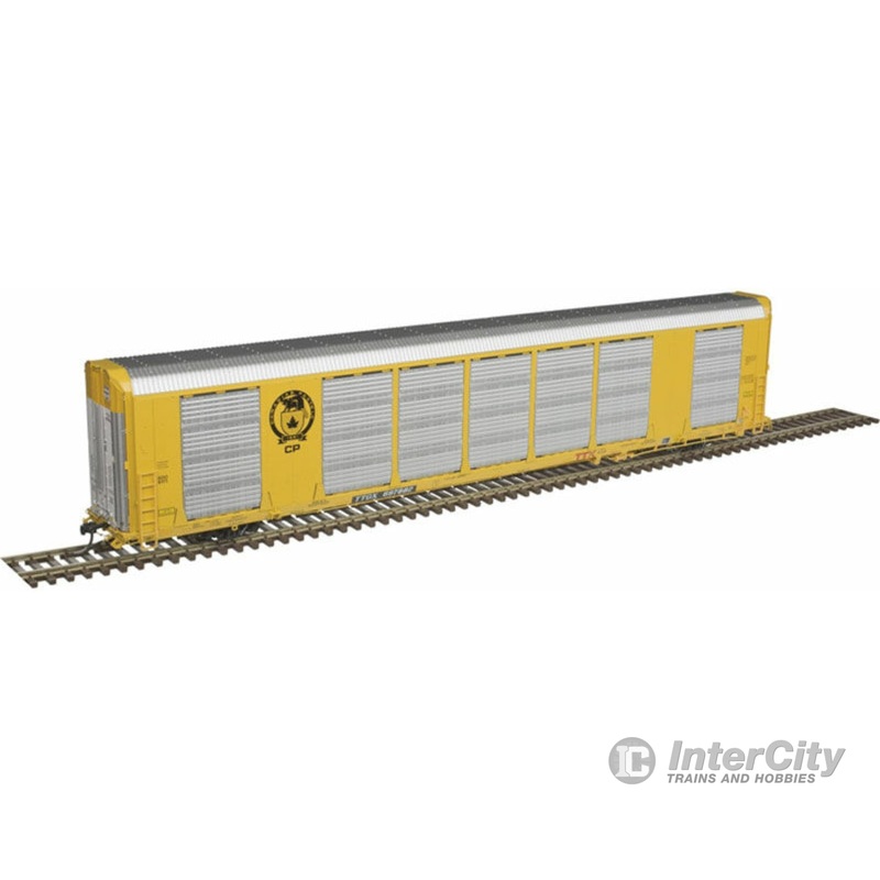 Atlas HO 20006431 Gunderson Multi-Max Enclosed Auto Rack - Ready to Run -- Canadian Pacific #697974 (Rack #9263; yellow, Black Beaver Logo)