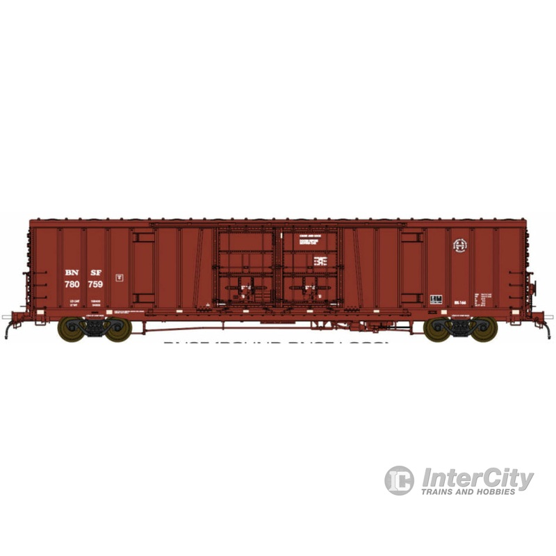 BLMA Models HO 53057 Santa Fe Class BX-166 60' Beer Boxcar - Ready to Run -- Burlington Northern Santa Fe #780759 (Boxcar Red Repaint w/Logo)