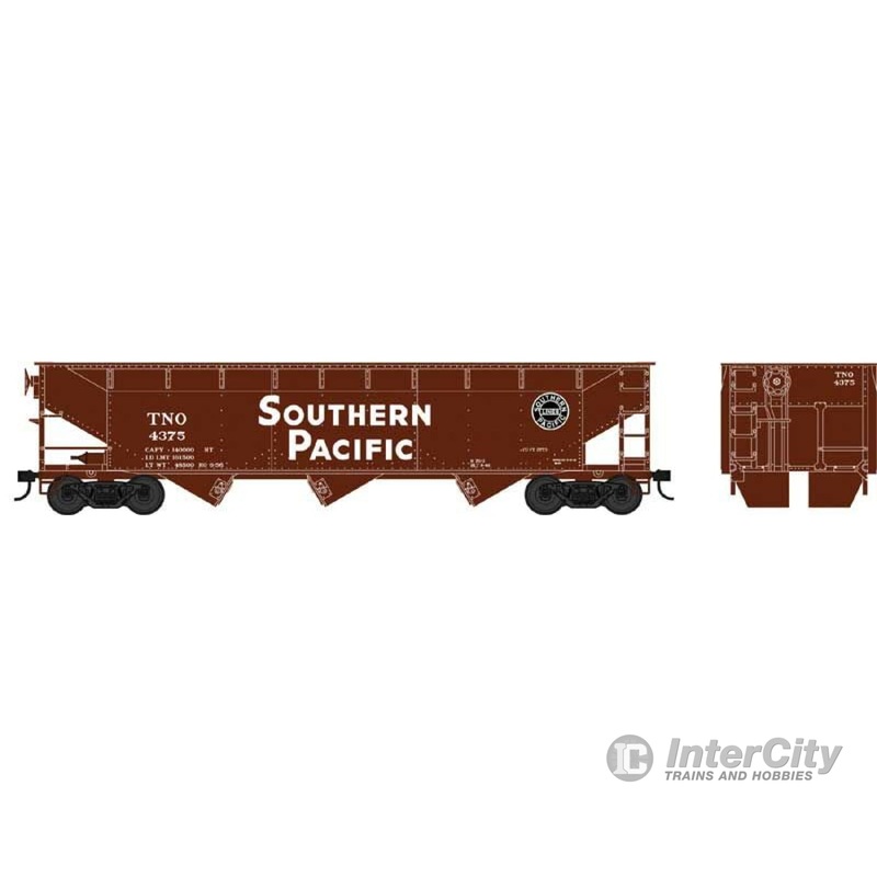 Bowser Manufacturing Co. HO 42314 70-Ton Offset Hopper - Ready to Run -- Southern Pacific 4375 (Boxcar Red, white, black Lines Logo)