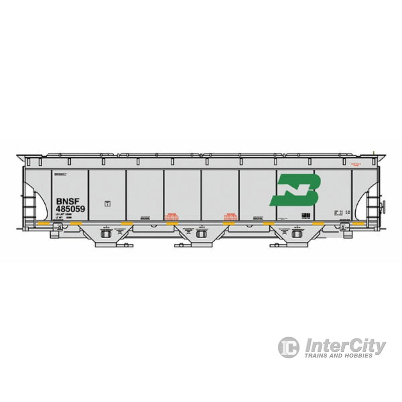 Intermountain HO 472146 Trinity 5161 Cubic Foot Covered Hopper BNSF Railway (Burlington Northern Legacy Scheme, gray, BN Logo)