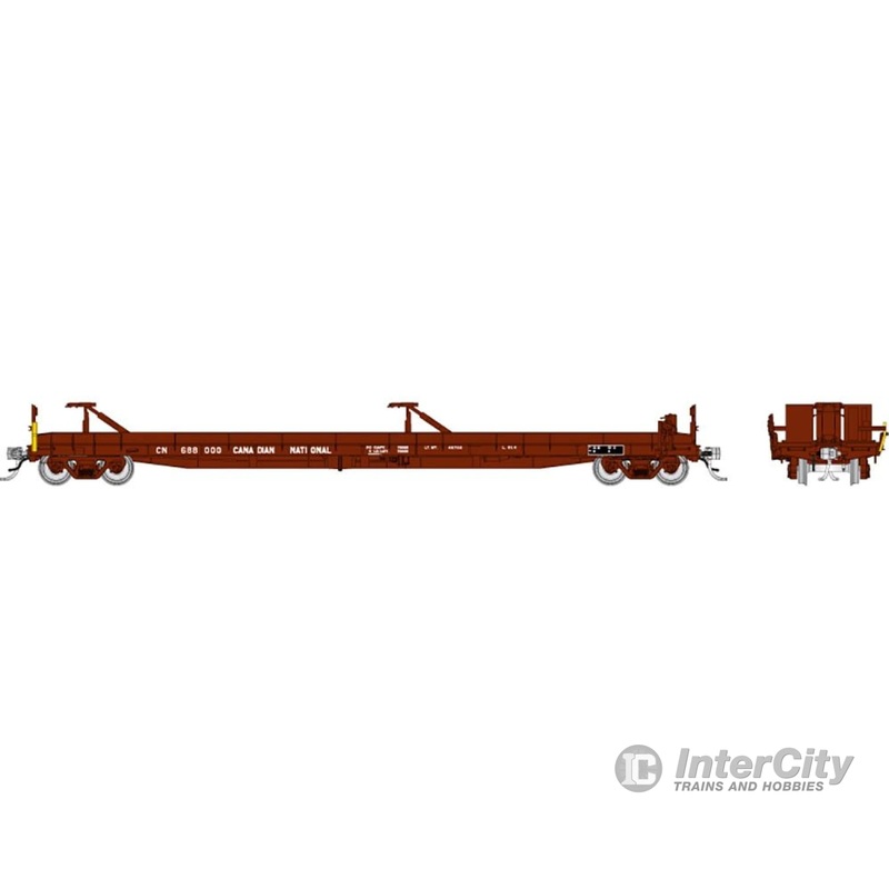 Rapido 151001 HO Vancouver Iron Works Piggyback Flatcar: Canadian National: 6-Pack #1
