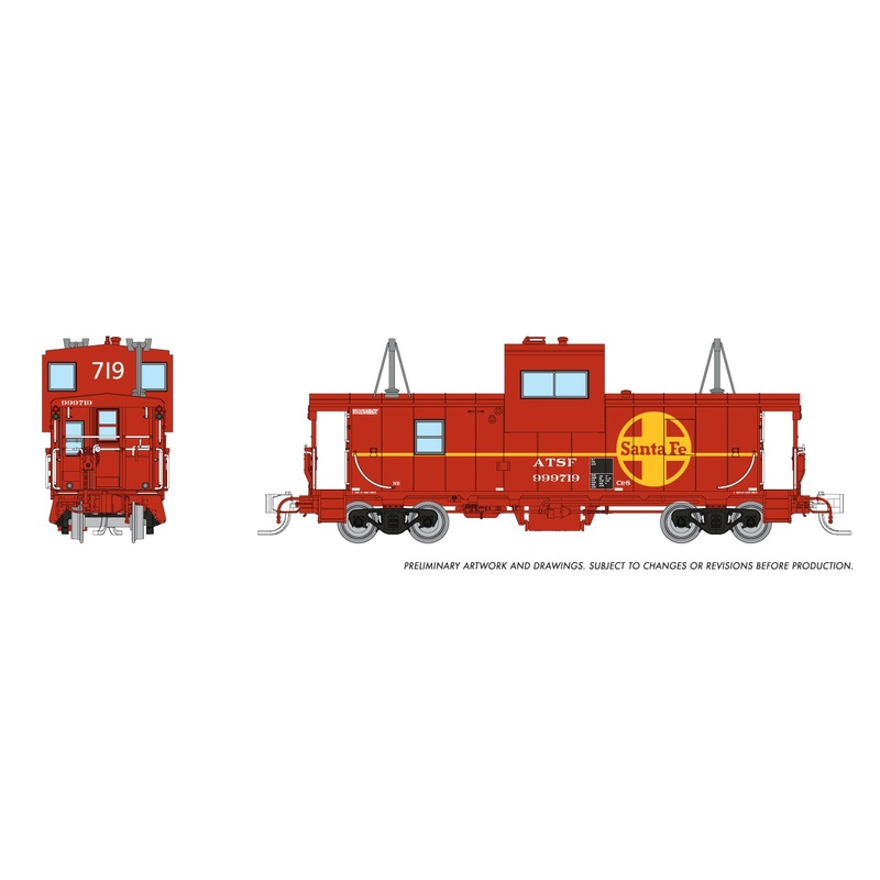 Rapido 510039 N Wide Vision Caboose: Santa Fe: #999719