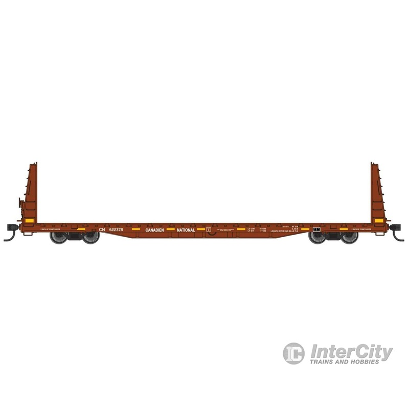 Walthers Mainline 50604 68' Bulkhead Flatcar - Ready to Run -- Canadian National #622378