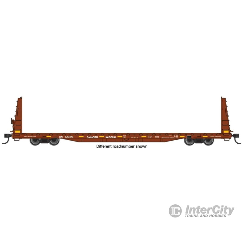 Walthers Mainline 50605 68' Bulkhead Flatcar - Ready to Run -- Canadian National #622415