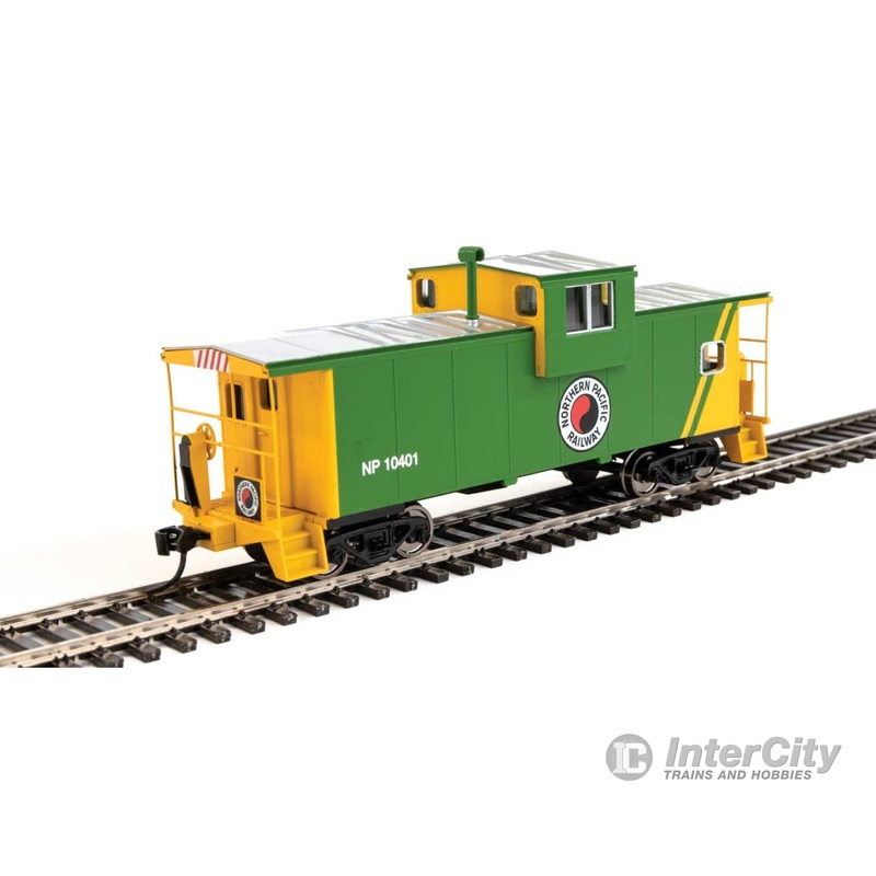 Walthers Mainline 8718 International Extended Wide-Vision Caboose - Ready to Run -- Northern Pacific #10401