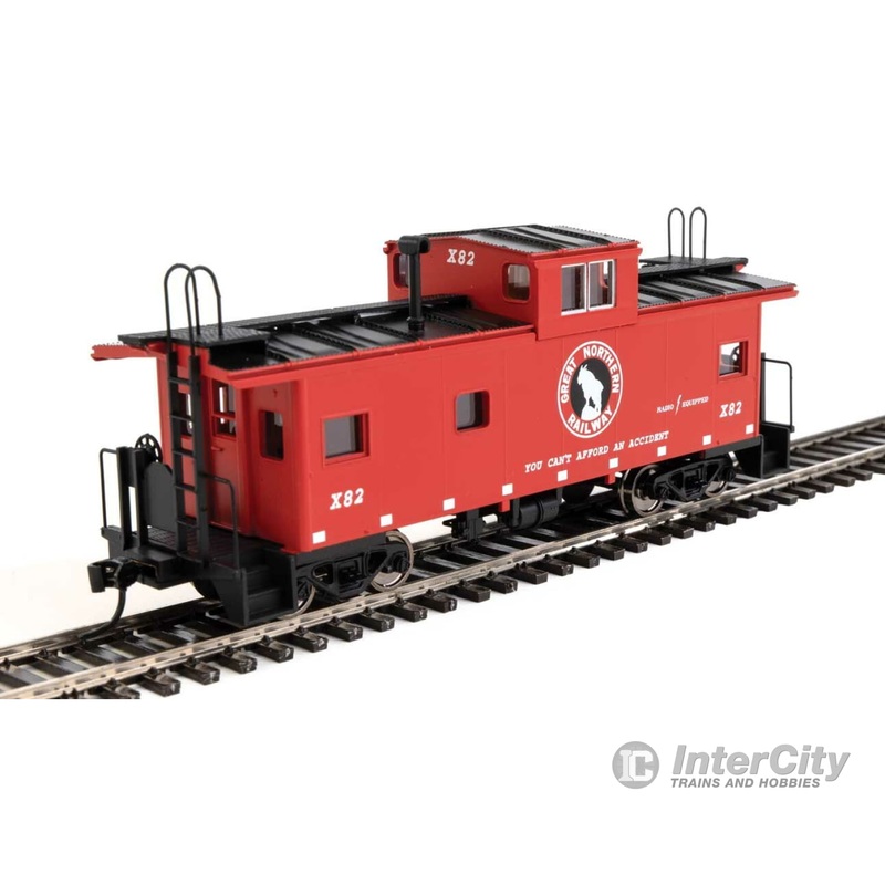 Walthers Mainline 8768 International Wide-Vision Caboose - Ready to Run -- Great Northern #X82