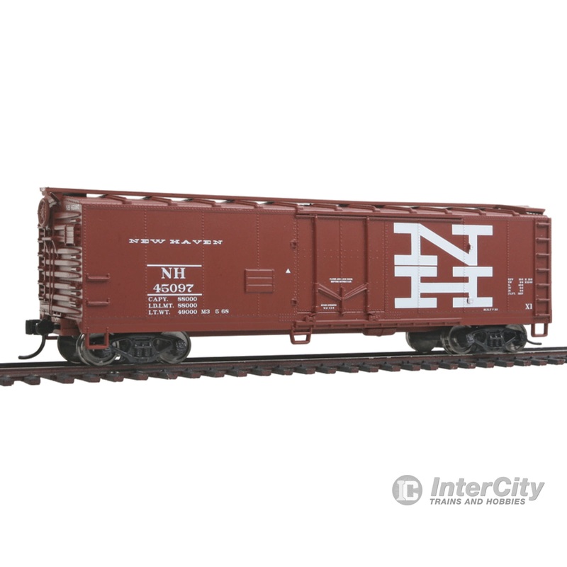 Walthers Mainline HO 1558 40' Plug-Door Boxcar - Ready to Run -- New Haven #45097