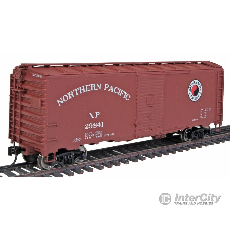 Walthers Mainline HO 1660 40' AAR 1944 Boxcar - Ready to Run -- Northern Pacific #29841 (Boxcar Red, Monad Logo)