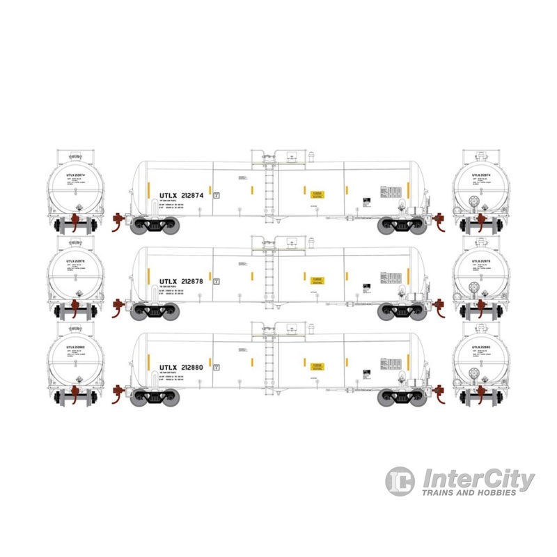 Athearn ATH29925 HO 30,000-Gallon Ethanol Tank, UTLX #1 (3)
