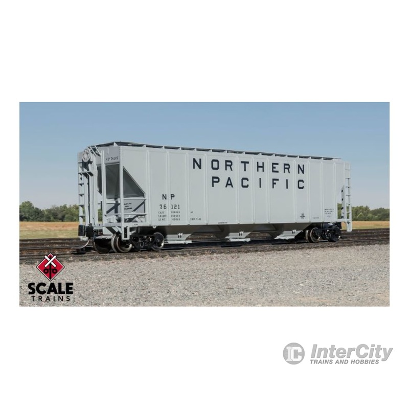 ExactRail EN53017-1 N Scale Pullman-Standard 4427 Covered Hopper, Northern Pacific/1965 As Delivered/Billboard #76121