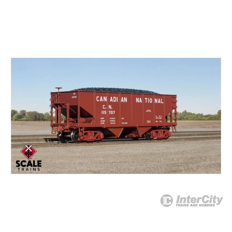 Fox Valley Models SXT15012 HO Scale USRA 55-Ton 2-Bay Open Hopper, Canadian National/CN #116544