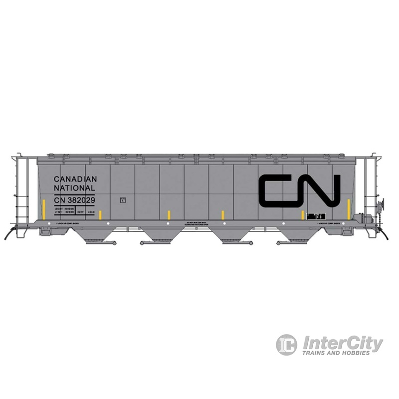 Intermountain HO 45141 59' 4-Bay Cylindrical Covered Hopper - Through Hatch Version CN