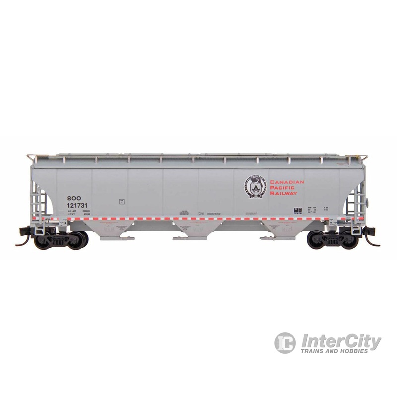 Intermountain HO 472108 Trinity 5161 Cubic Foot Covered Hopper Canadian Pacific (gray, red, white, Beaver Logo)