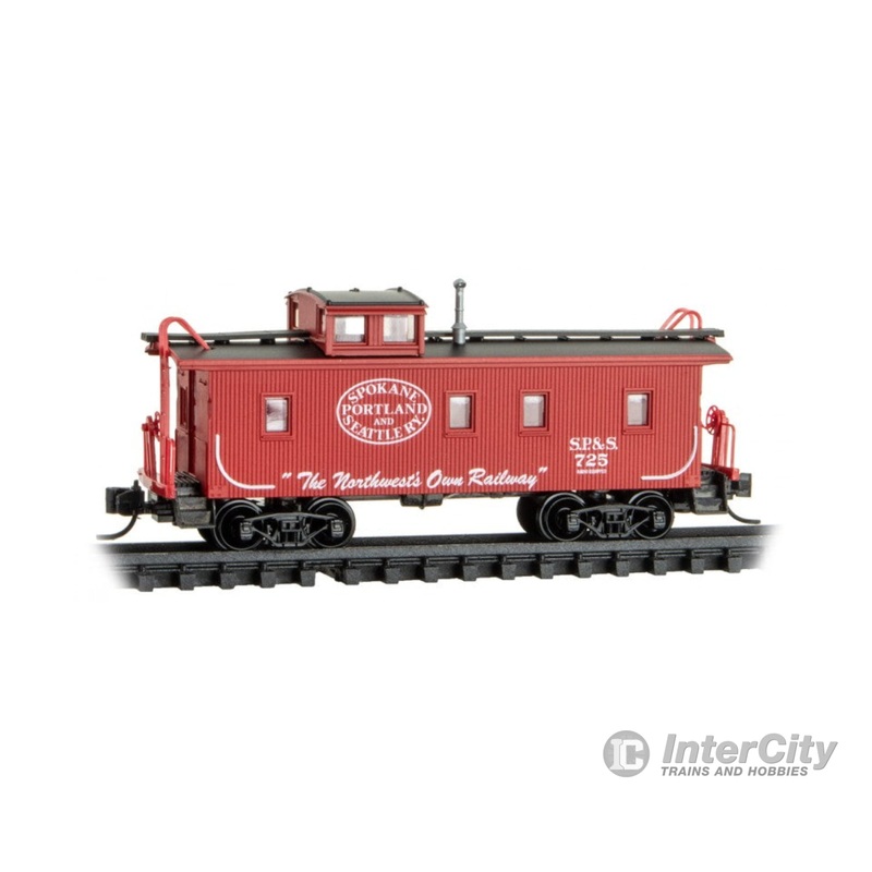 Micro Trains 05100061 N Scale Spokane Portland & Seattle 34' Wood Sheathed Caboose #725
