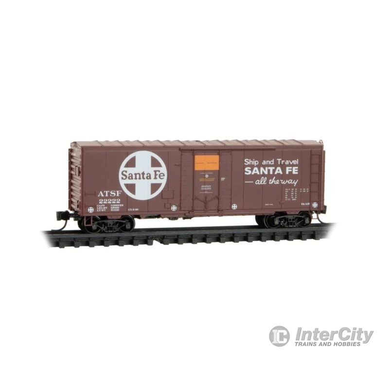 Micro Trains 07400190  N 40' Stardard Boxcar - Ready to Run -- Santa Fe (ATSF) #22222