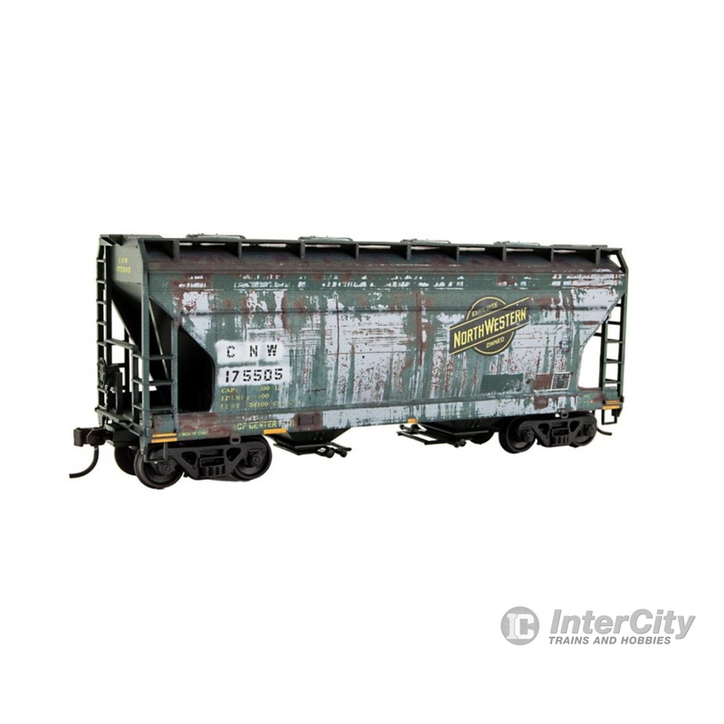 Micro Trains 2200-003 HO Scale Grit N' Grime Series - Union Pacific Ex-C&NW 2 Bay Covered Hopper Weathered (KIT)