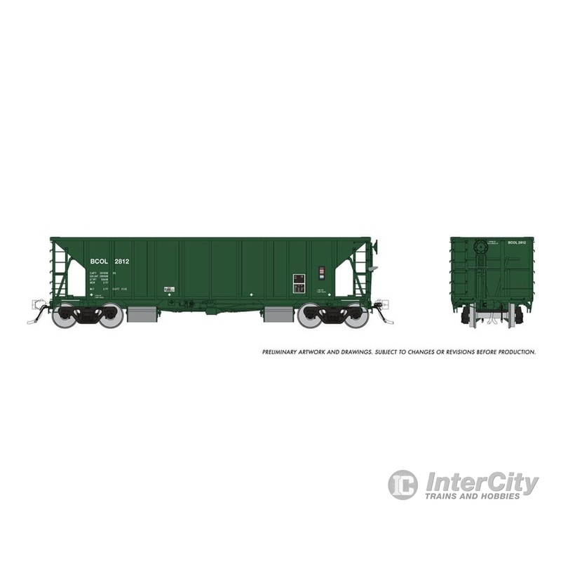 Rapido 158005A HO NSC Ballast Car: BC Rail - Early: Single Car