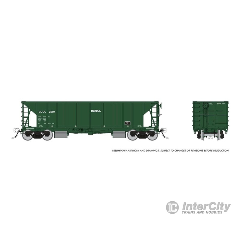Rapido 158006 HO NSC Ballast Car: BC Rail - Late: 6-Pack