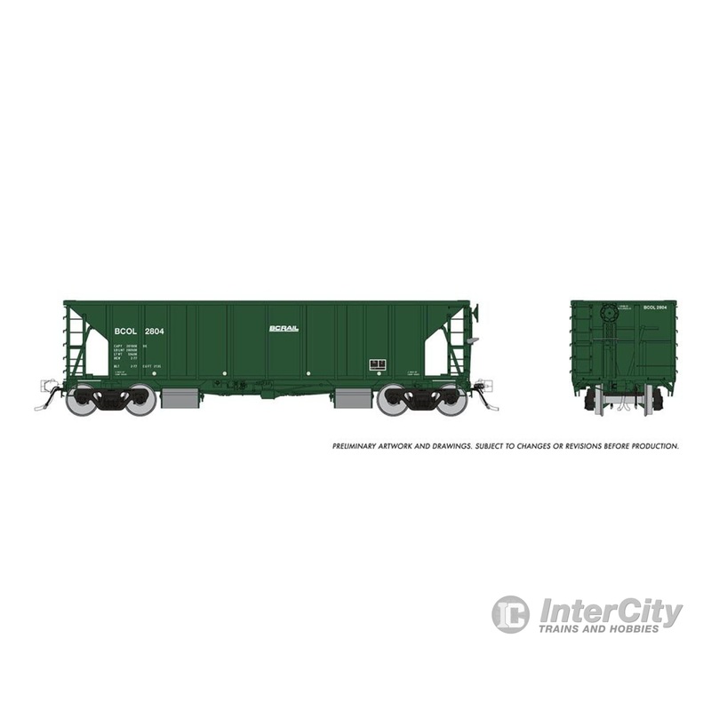 Rapido 158006A HO NSC Ballast Car: BC Rail - Late: Single Car