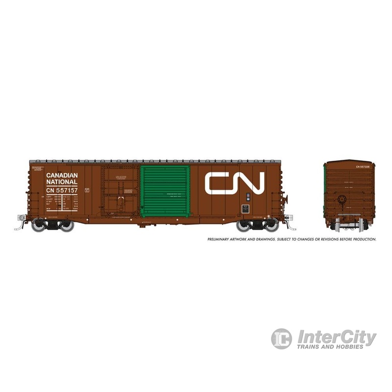 Rapido 173001A HO NSC 5304 Boxcar: CN - Delivery w/ Green Door: Single Car #1