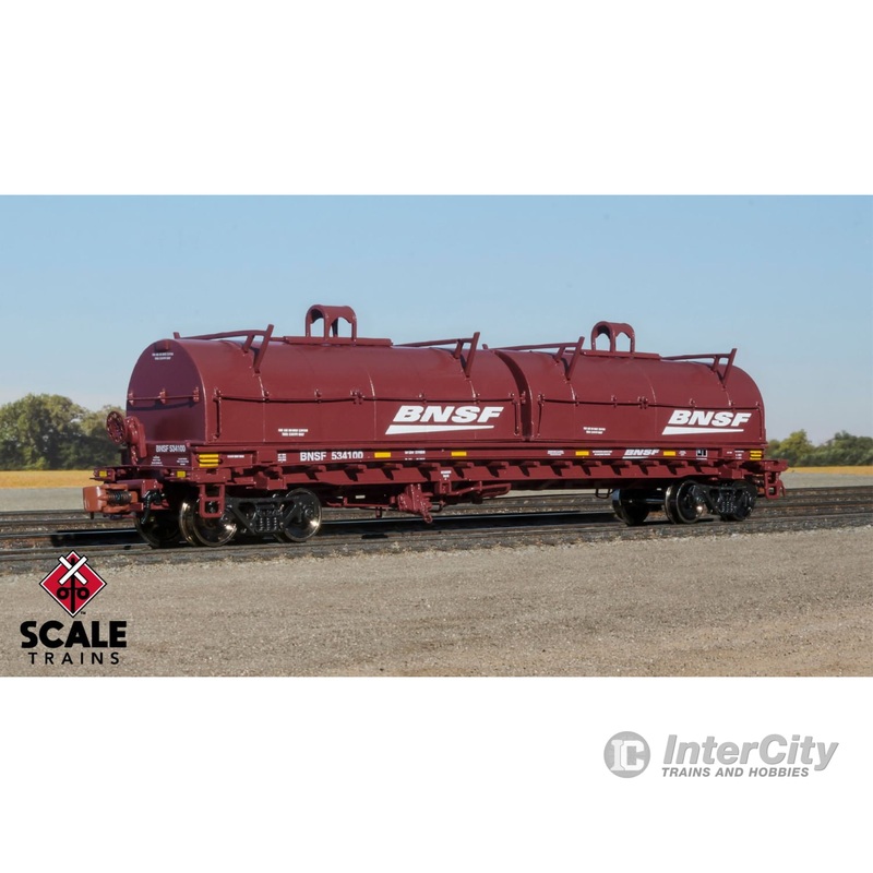 ScaleTrains 38639 Rivet Counter N Scale Thrall 48' 2-Hood Coil Steel Car, BNSF/Wedge / 534110 /