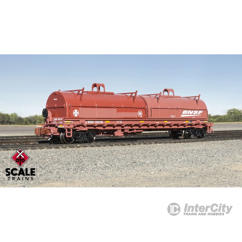 ScaleTrains 38668 Rivet Counter N Scale Thrall 48' 2-Hood Coil Steel Car, BNSF/Mismatched Hoods / 534140 /