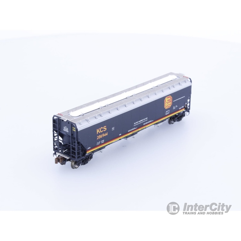 ScaleTrains SXT30943 N Greenbrier (Gunderson) 5188 cf. Covered Hopper w/Fiberglass Roof Hatches & Miner AutoLok II outlets Kansas City Southern (KCS) 286944