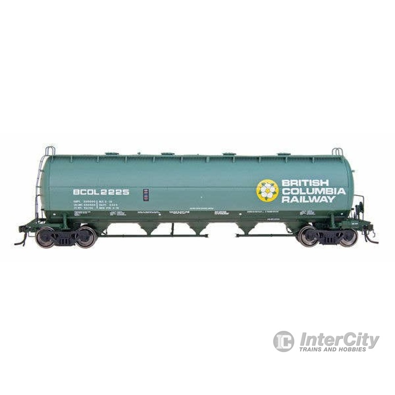 Intermountain HO 48902 Procor Pressure-Flow Hopper - British Columbia Railway (green, yellow, white, Large Dogwood Logo)