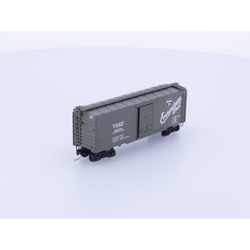 Micro Trains 20656 N Boxcar, 40' Burlington Route , CB&Q 30034