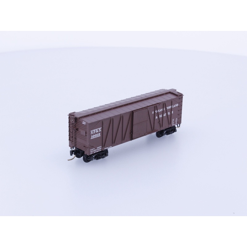Micro Trains 28070 N 40' Outside Braced Box Car Spokane Portland and Seattle (SPS) 10012