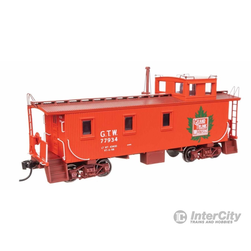 Walthers HO 103261 30' GTW Style Wood Caboose with Offset Coupola - Ready To Run - Grand Trunk Western (Early) #77934