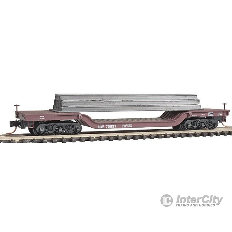Micro Trains 10900240 Microtrains Micro-trains Mtl 109 00 240 Norfolk & Western Center Depressed Flat Load