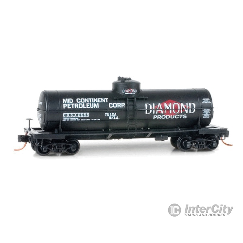 Micro Trains N 6500800 39' Single-Dome Tank Car Tank Car Series - Diamond Products COSX #2955 (#8 In Series; black, white, red)