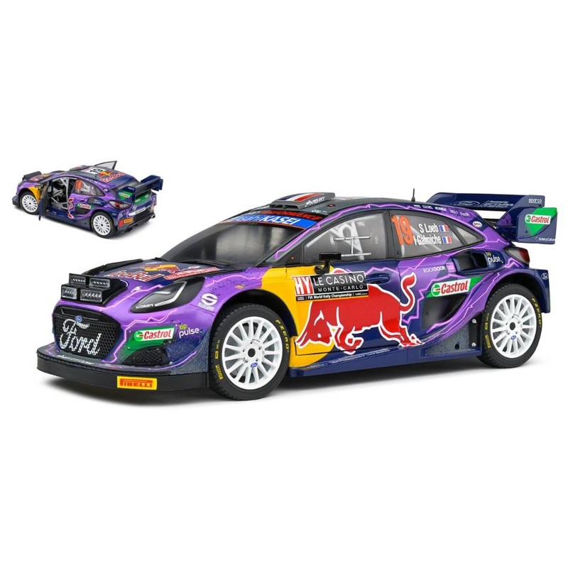 SCALE MODEL COMPATIBLE WITH FORD PUMA N.19 WINN.RALLY MONTECARLO 2022 LOEB/GALMICHE 1:18 SOLID SL1809502