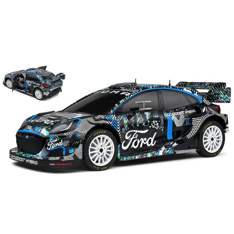 SCALE MODEL COMPATIBLE WITH FORD PUMA RALLY1 N.0 GOODWOOD FESTIVAL OF SPEED 2021 BLACK 1:18 SOLID SL1809501