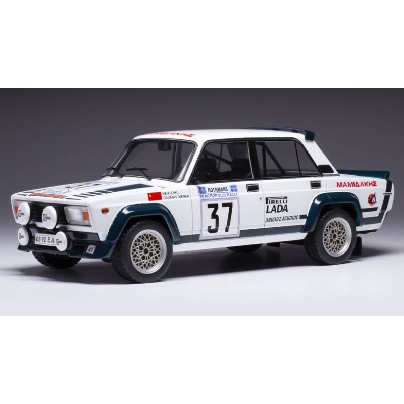 SCALE MODEL COMPATIBLE WITH LADA 2105 VFTS N.37 RALLY ACROPOLIS 1983 OHU/DIENER 1:18 IXO MODEL 18RMC145
