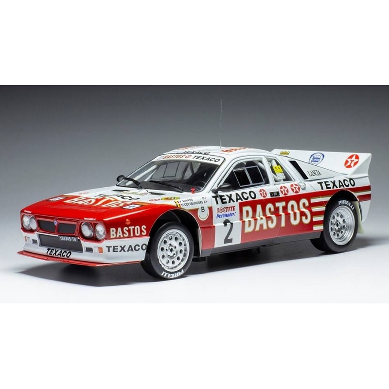 SCALE MODEL COMPATIBLE WITH LANCIA 037 N.2 RALLY YPRES 1985 SNIJERS/COLEBUNDERS 1:18 IXO MODEL 18RMC136