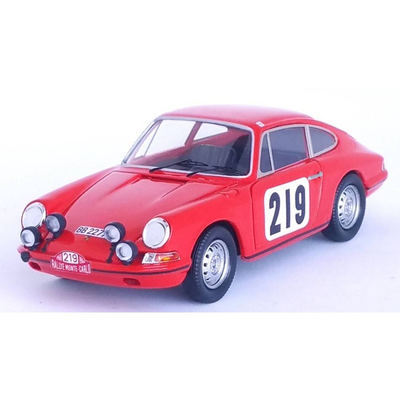SCALE MODEL COMPATIBLE WITH PORSCHE 911T RALLY MONTE CARLO 1968 WALDEGAARD/HELMER 1:43 TROFEU TFDSN139