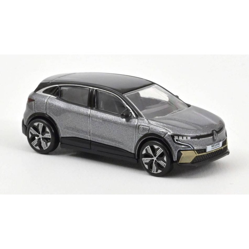 SCALE MODEL COMPATIBLE WITH RENAULT MEGANE E-TECH 100% ELECTRIC 2022 SHADOW GRAY & BLACK 1:64 NOREV NV310929