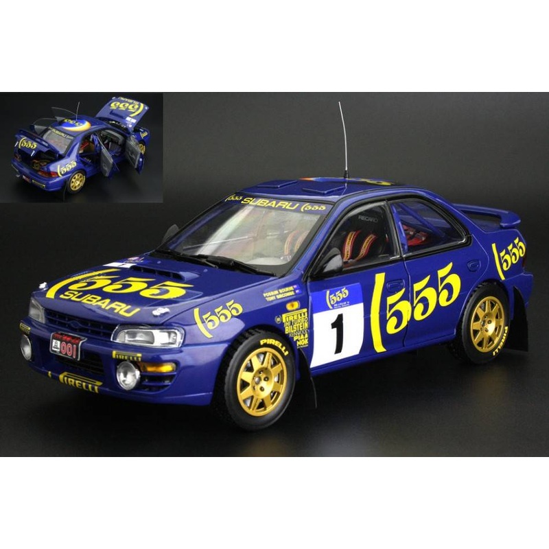 SCALE MODEL COMPATIBLE WITH SUBARU IMPREZA 555 N.1 WINNER HONG KONG 1994 BOUME/SIRCOMBE 1:18 SUNSTAR SS5525